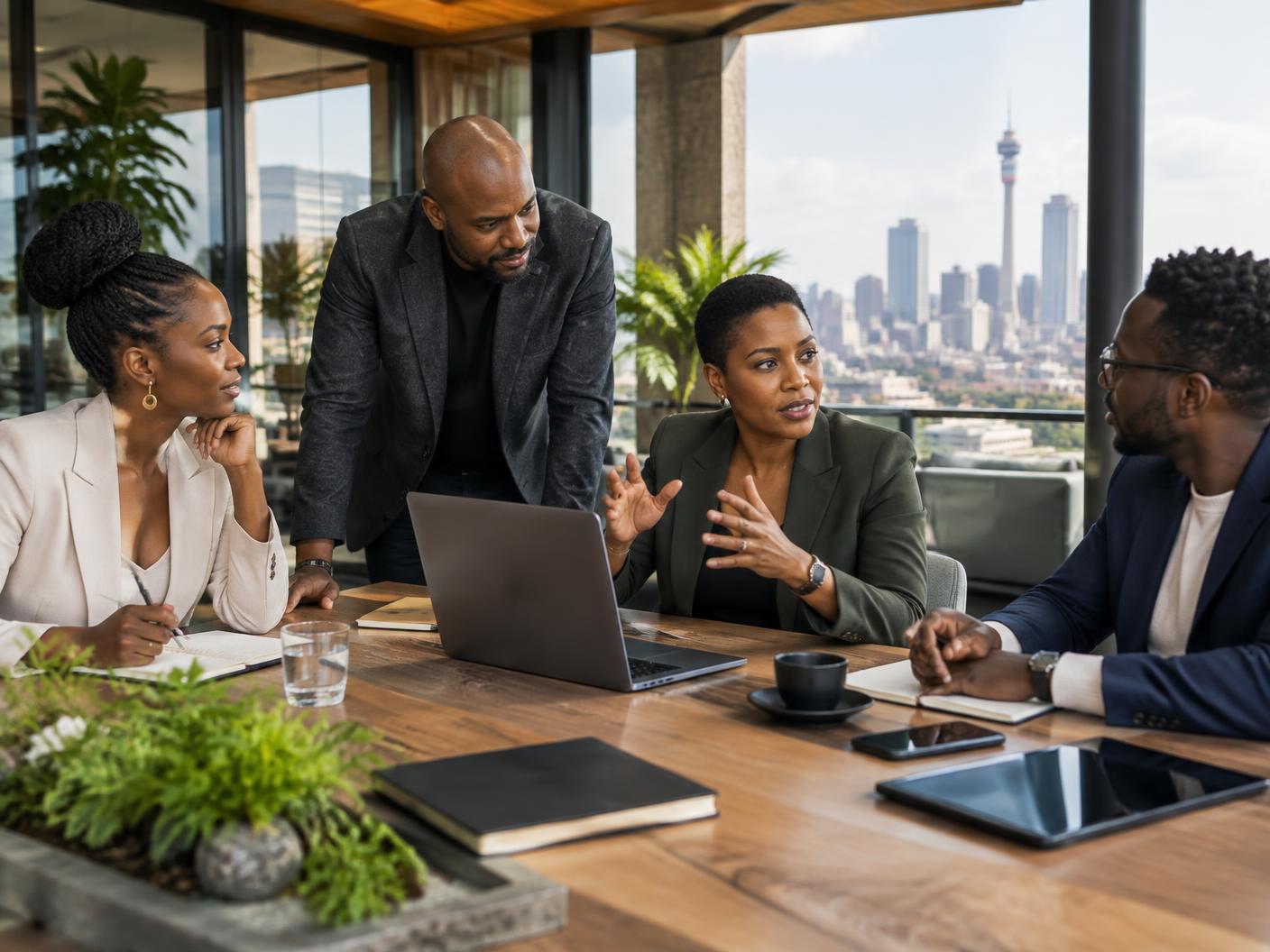 South African business leaders planning growth together